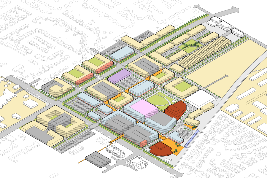 Site plan for West Jordan, Utah.